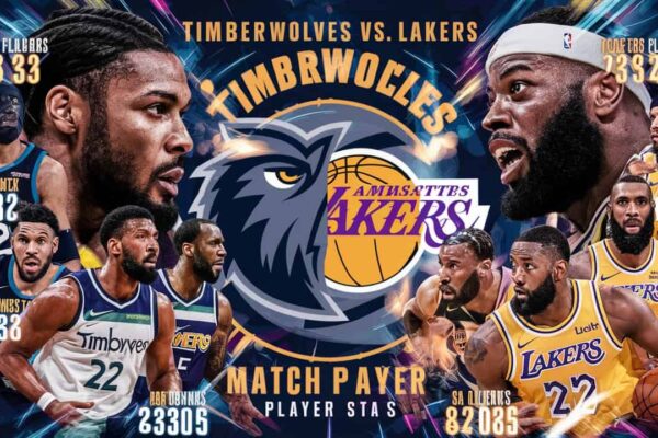 Timberwolves Vs. Lakers Match Player Stats