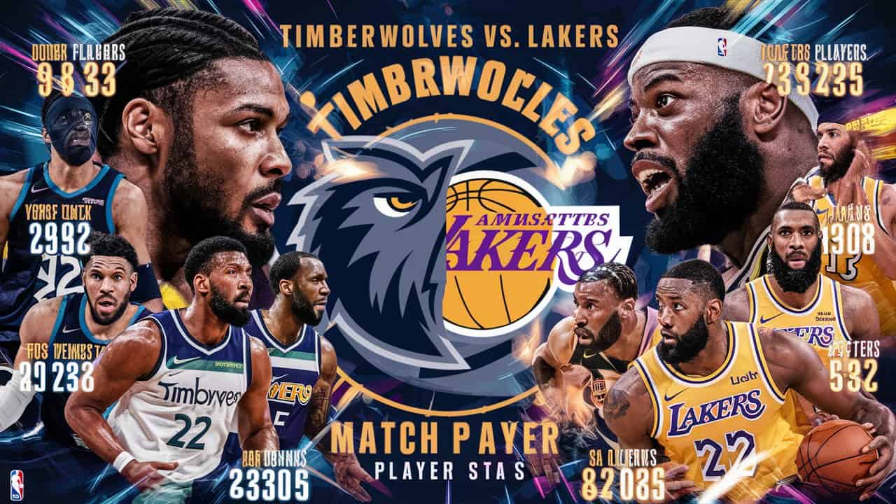 Timberwolves Vs. Lakers Match Player Stats